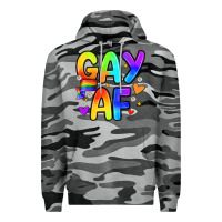 Slate Camo gay af Premium Hoodie - Zillion Design Studio
