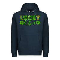 Navy lucky vibes Premium Hoodie - RanaPortraitStore