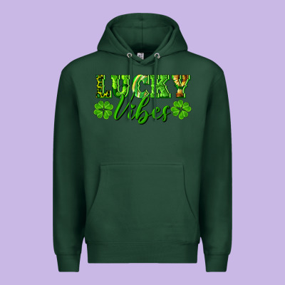 Lucky Vibes Premium Hoodie Designed By Ranaportraitstore