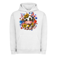 Pigment Lunar Rock cute cow fourth of july Urban Hoodie - texasbilliewilder