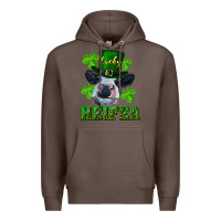 Coffee lucky heifer Premium Hoodie - RanaPortraitStore