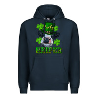 Navy lucky heifer Premium Hoodie - RanaPortraitStore