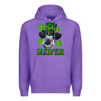 Purple lucky heifer Premium Hoodie - RanaPortraitStore