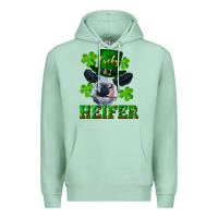 Seafoam lucky heifer Premium Hoodie - RanaPortraitStore