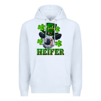 White lucky heifer Premium Hoodie - RanaPortraitStore
