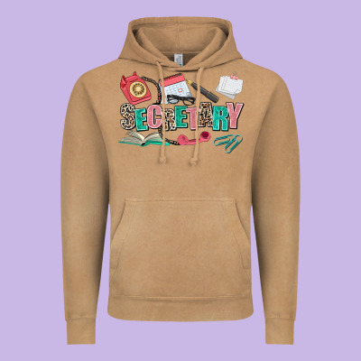 Secretary Vintage Hoodie Designed By Adodesignshop