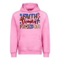 Fuchsia Pink faith family freedom Urban Hoodie - texasbilliewilder