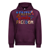 Mauve Wine faith family freedom Urban Hoodie - texasbilliewilder