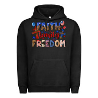 Pigment Black faith family freedom Urban Hoodie - texasbilliewilder