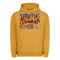 Pigment Peanut Butter faith family freedom Urban Hoodie - texasbilliewilder