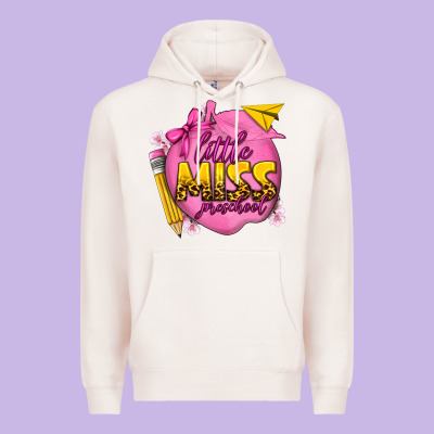 Little Miss Preschool Premium Hoodie Designed By Texasbilliewilder