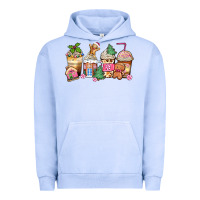 Pigment Grape Ice pink gingerbread coffee cups Urban Hoodie - Zillion Design Studio