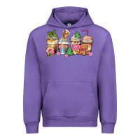 Tulip pink gingerbread coffee cups Urban Hoodie - Zillion Design Studio