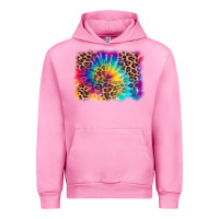 Fuchsia Pink leopard tie dye background Urban Hoodie - Zillion Design Studio