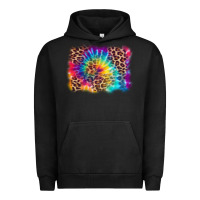Pigment Black leopard tie dye background Urban Hoodie - Zillion Design Studio