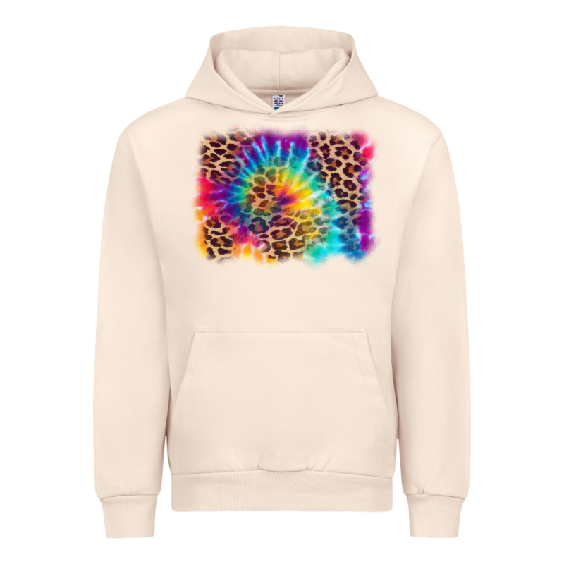 Leopard Tie Dye Background Urban Hoodie by Zillion Design Studio | Teevron