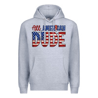 Heather Grey all american dude Premium Hoodie - Zillion Design Studio