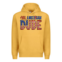 Mustard all american dude Premium Hoodie - Zillion Design Studio
