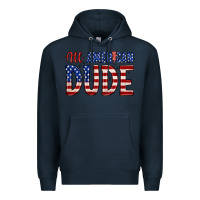 Navy all american dude Premium Hoodie - Zillion Design Studio