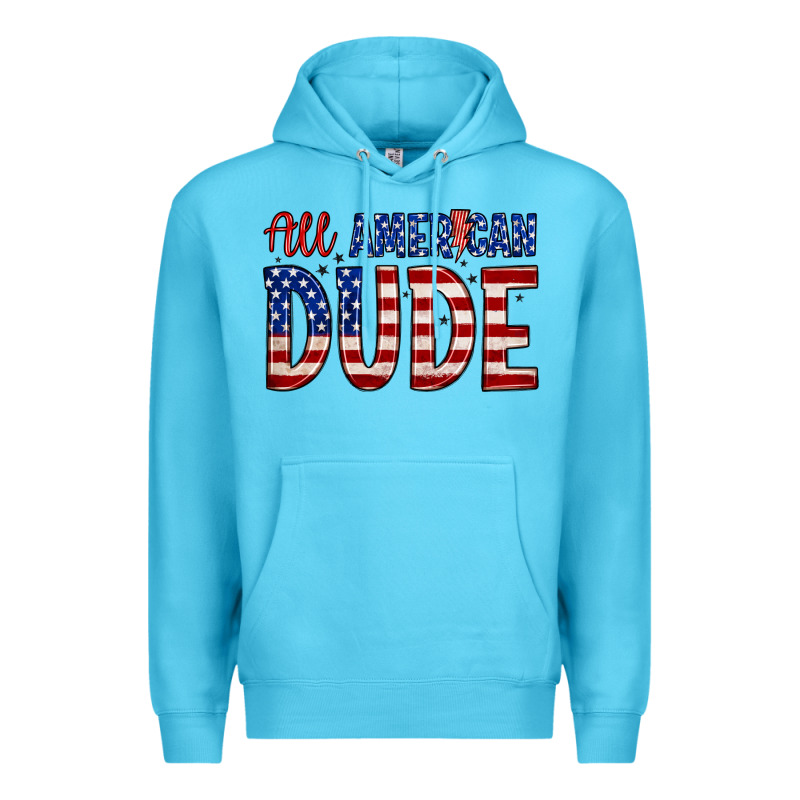 All American Dude Premium Hoodie by Zillion Design Studio | Teevron