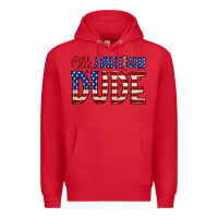 Red all american dude Premium Hoodie - Zillion Design Studio