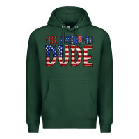 Sports Green all american dude Premium Hoodie - Zillion Design Studio