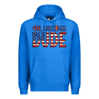 True Royal all american dude Premium Hoodie - Zillion Design Studio
