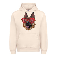 Sandshell german shepherd with love glasses Urban Hoodie - RanaPortraitStore