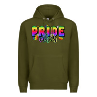Army Green pride vibes Premium Hoodie - Zillion Design Studio