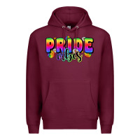 Burgundy pride vibes Premium Hoodie - Zillion Design Studio