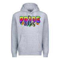 Heather Grey pride vibes Premium Hoodie - Zillion Design Studio