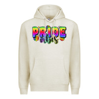 Oatmeal Heather pride vibes Premium Hoodie - Zillion Design Studio