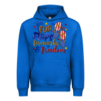 Cobalt flip flops fireworks and freedom Urban Hoodie - texasbilliewilder