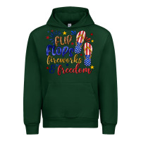 Forest Green flip flops fireworks and freedom Urban Hoodie - texasbilliewilder