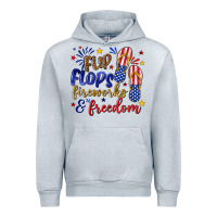 Heather Grey flip flops fireworks and freedom Urban Hoodie - texasbilliewilder