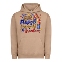 Pigment Burro flip flops fireworks and freedom Urban Hoodie - texasbilliewilder