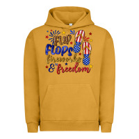 Pigment Peanut Butter flip flops fireworks and freedom Urban Hoodie - texasbilliewilder