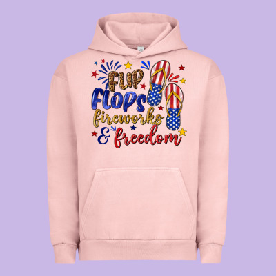 Urban Hoodie flip flops fireworks and freedom
