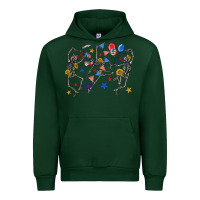 Forest Green fourth of july dancing skeleton Urban Hoodie - texasbilliewilder