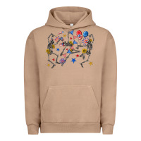 Pigment Burro fourth of july dancing skeleton Urban Hoodie - texasbilliewilder