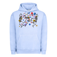 Pigment Grape Ice fourth of july dancing skeleton Urban Hoodie - texasbilliewilder