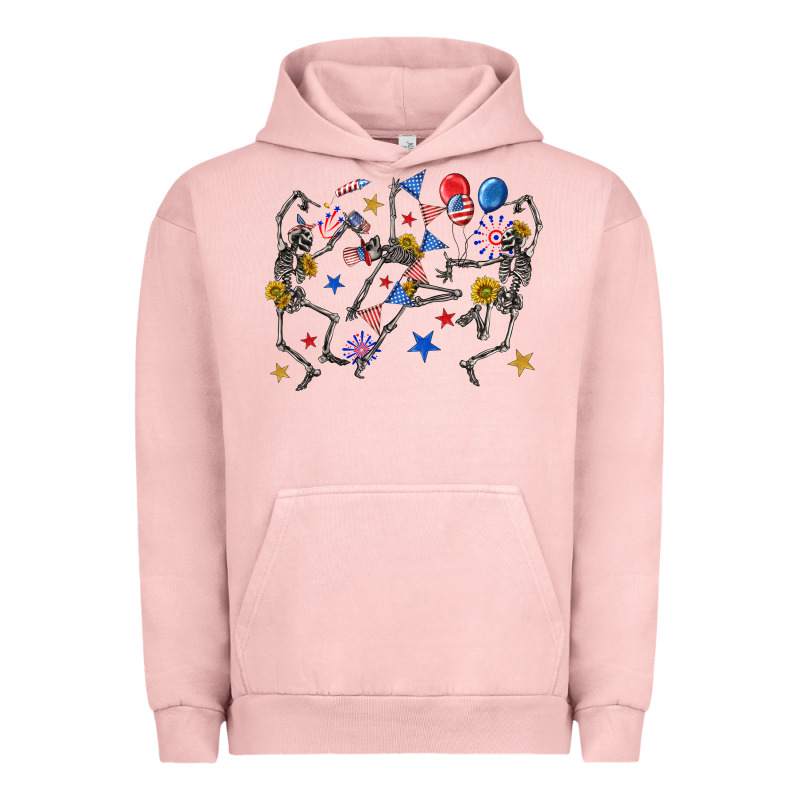 Fourth Of July Dancing Skeleton Urban Hoodie by texasbilliewilder | Teevron