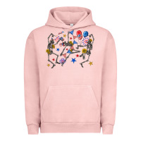 Pigment Salmon fourth of july dancing skeleton Urban Hoodie - texasbilliewilder