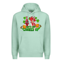 Seafoam st. patrick's day roosters let's get lucked up Premium Hoodie - RanaPortraitStore