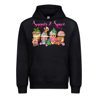 Black sugar and spice pink gingerbread coffee cups Urban Hoodie - Zillion Design Studio