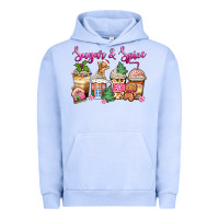 Pigment Grape Ice sugar and spice pink gingerbread coffee cups Urban Hoodie - Zillion Design Studio