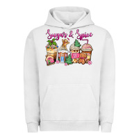 Pigment Lunar Rock sugar and spice pink gingerbread coffee cups Urban Hoodie - Zillion Design Studio