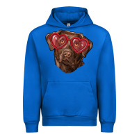 Cobalt labrador retriever with love glass Urban Hoodie - RanaPortraitStore