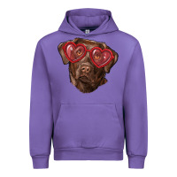 Tulip labrador retriever with love glass Urban Hoodie - RanaPortraitStore