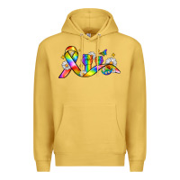 Antique Gold pride ribbon Premium Hoodie - Zillion Design Studio